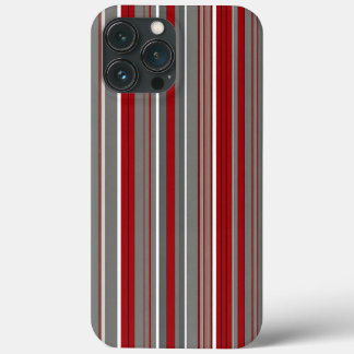red and brown stripes iPhone 13 pro max case