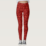 Red and Burgundy Dala Horse Folk Art Pattern Leggings<br><div class="desc">Festive and fun leggings featuring a pattern of Swedish Dala horses and folk art style decorations are Scandi cool in classic cherry red and dark wine red. Pair with a chunky,  oversized fair isle sweater for a cosy and stylish look.</div>