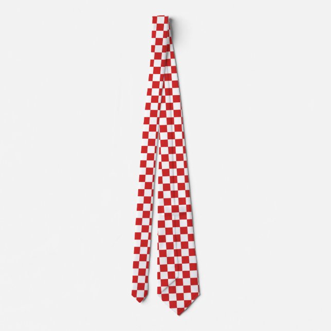 Red and Change Background Colour Tie (Back)