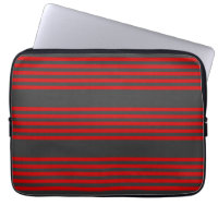 Red and charcoal five stripe pattern