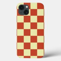 Red and Cream Chequered