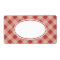 Red and Cream Gingham Labels