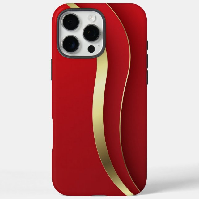 Red And Gold Abstract  Case-Mate iPhone Case (Back)