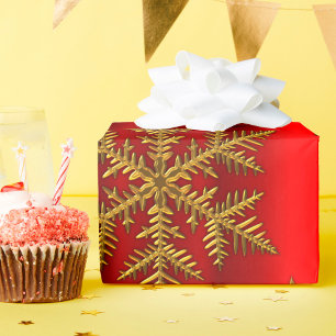Red and Gold Christmas Wrapping Paper