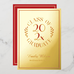 Red and Gold Class Of 2025 Graduation Party