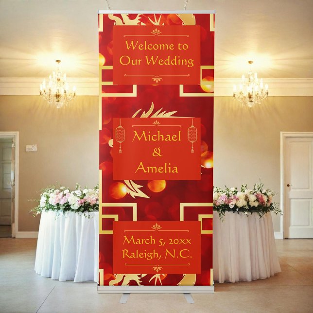 Red and Gold Dragon Wedding Banner (Creator Uploaded)