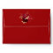 Red And Gold Floral Wedding Envelope