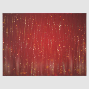 Red and Gold Glitter Tissue Paper