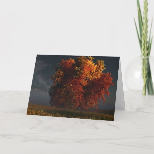 Red and Gold Greeting Card (Front)