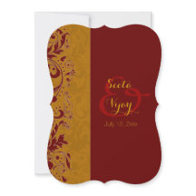 Red and gold Hindu Wedding