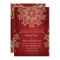 RED AND GOLD INDIAN STYLE WEDDING INVITATION