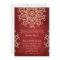 RED AND GOLD INDIAN STYLE WEDDING INVITATION