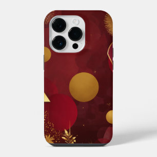 RED AND GOLD iPhone 14 PRO CASE