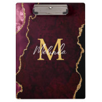 Red and Gold Marble Agate