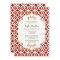 Red and Gold Moroccan Bridal Shower Invites