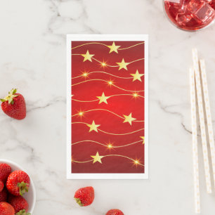 Red and Gold New Year Napkin