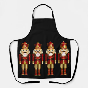 Red and Gold Nutcrackers Apron
