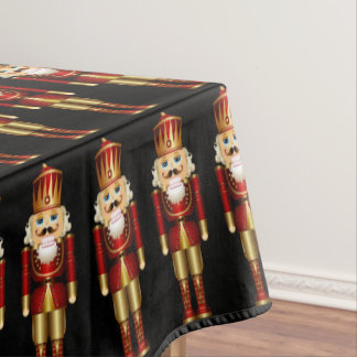 Red and Gold Nutcrackers Tablecloth
