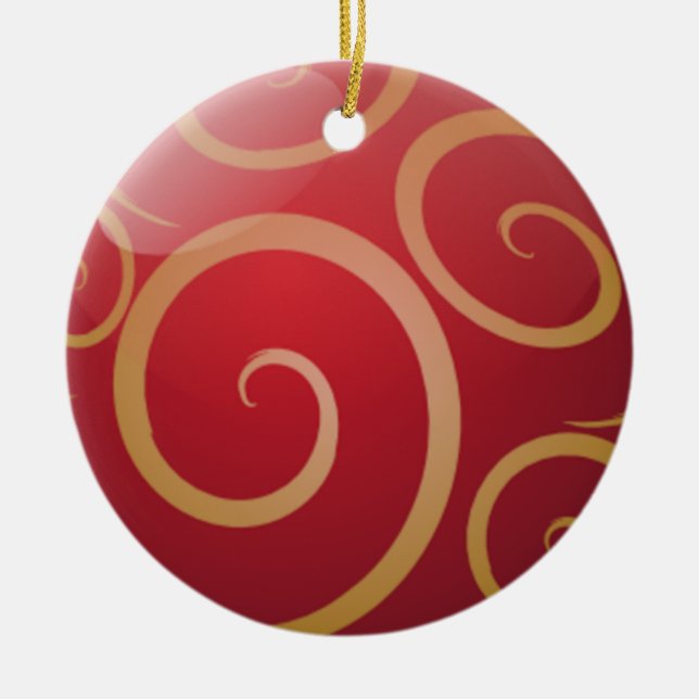 red and gold ornament (Front)