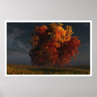 Red and Gold Poster
