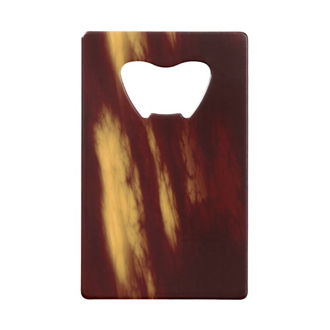 Red and Gold Smears Abstract (Front)