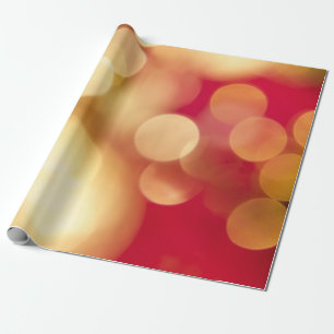 Red and Gold Sparkles Wrapping Paper