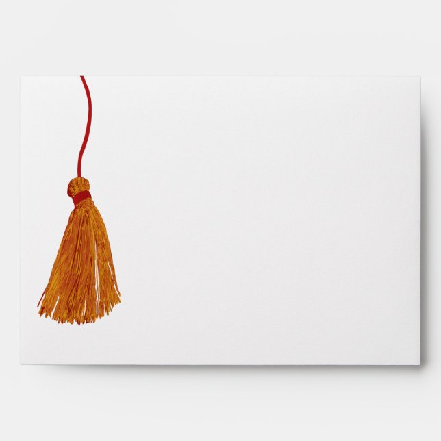 Red and Gold Tassel Envelope (Front)