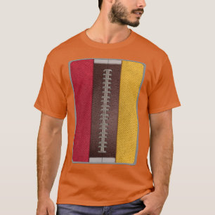 Red and Gold Team Spirit Patch T-Shirt