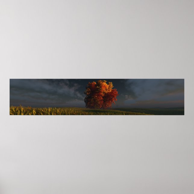 Red and Gold (Triple Wide) Poster (Front)