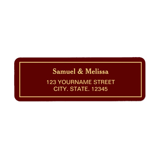 Red and Gold Wedding (Front)