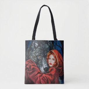 Red and Gray: An Unexpected Connection Tote Bag