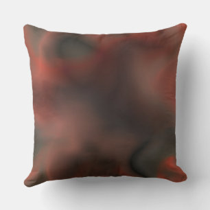 Red and Gray Marble abstract Cushion
