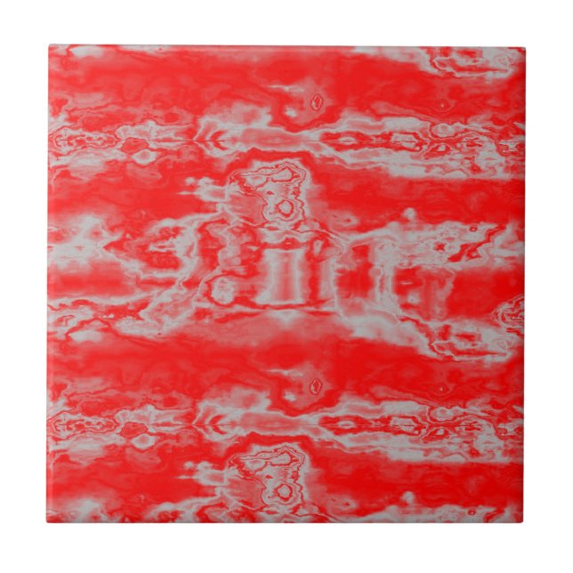 Red and gray marble tile (Front)