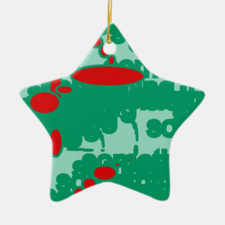 red and green 1123 abstract art ceramic tree decoration