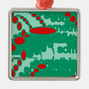 red and green 1123 abstract art metal tree decoration