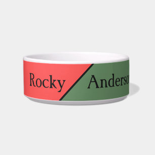 Red and Green 45 Degrees Minimalist Bowl