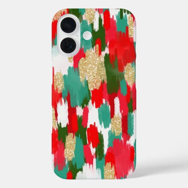 Red and green abstract  Case-Mate iPhone case (Back)