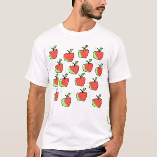 Red and Green Apple Pattern. T-Shirt