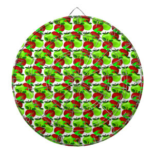 Red and Green apple swatch pattern Dartboard