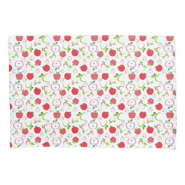 Red and Green Apples Pillowcase (Front)