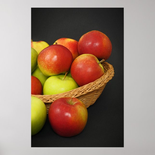 Red and green apples poster (Front)