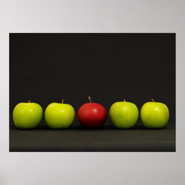 Red and green apples poster (Front)