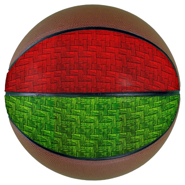 Red and Green Block Basketball  (Front)