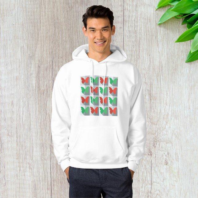 Red And Green Butterflies Hoodie (Creator Uploaded)