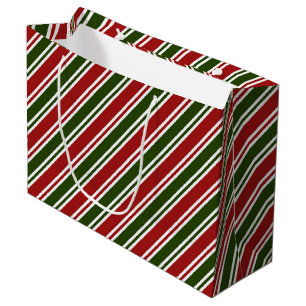Red and Green Christmas  Large Gift Bag