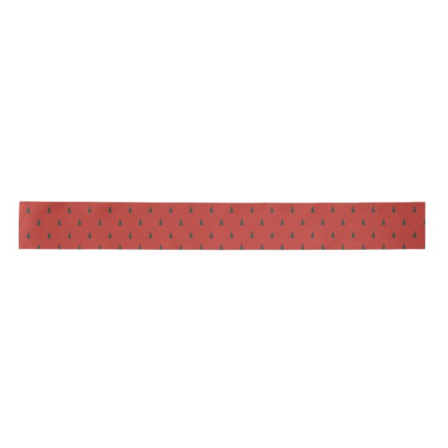 Red and Green Christmas Satin Ribbon (Front)