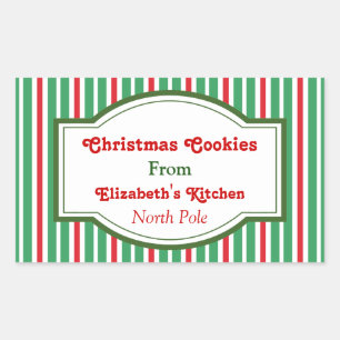 Red and Green Christmas Stickers