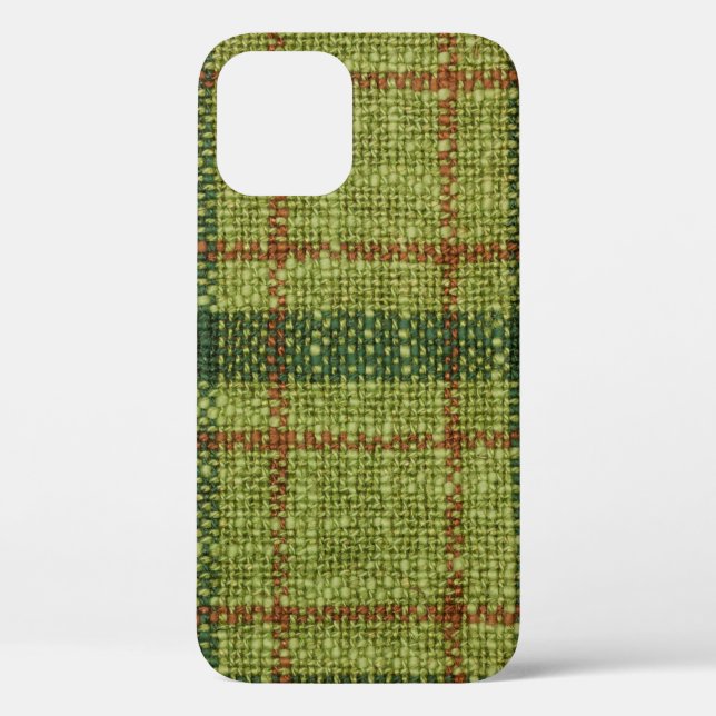 Red and green Christmas tartan. Case-Mate iPhone Case (Back)