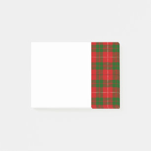 Red and Green Clan MacKinnon Tartan Post-it Notes