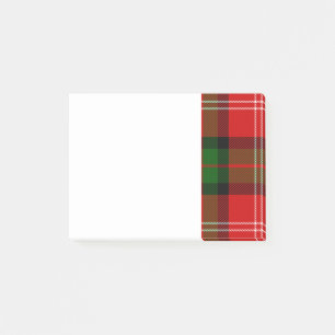 Red and Green Clan MacKintosh Tartan Post-it Notes